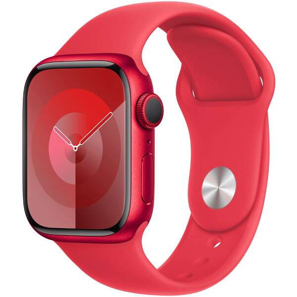 APPLE Watch S9 GPS 41mm RED Alu Case with RED Sport Band - S/M mrxg3se/a