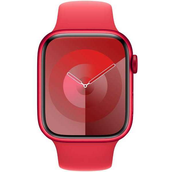 APPLE Watch S9 GPS 45mm RED Alu Case with RED Sport Band - S/M mrxj3se/a