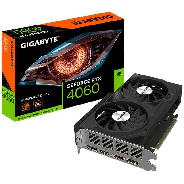 GIGABYTE GeForce RTX 4060 WINDFORCE OC 8GB GV-N4060WF2OC-8GD