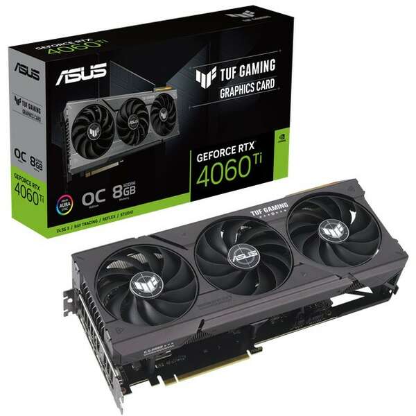 ASUS nVidia GeForce RTX 4060 Ti 8GB 128bit TUF-RTX4060TI-O8G-GAMING