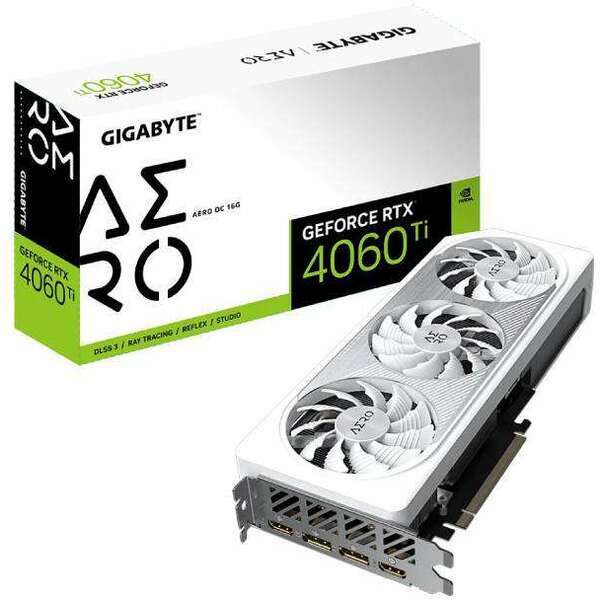 GIGABYTE nVidia GeForce RTX 4060 Ti 16GB 128bit GV-N406TAERO OC-16GD