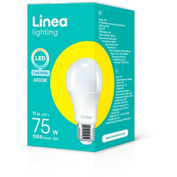 LINEA LED sijalica 11W(75W) A60 1055Lm E27 6500K