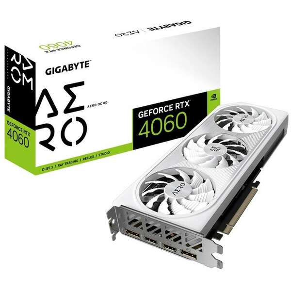 GIGABYTE nVidia GeForce RTX 4060 AERO OC 8GB GV-N4060AERO OC-8GD