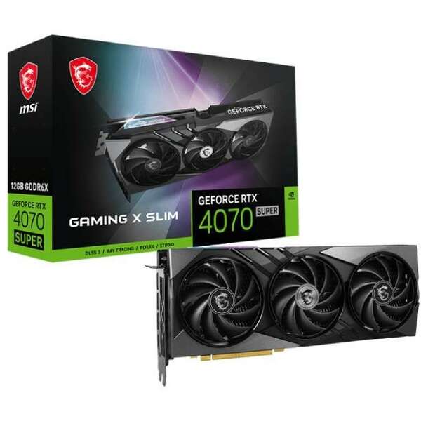 MSI nVidia GeForce RTX 4070 12GB RTX 4070 SUPER 12G GAMING X SLIM