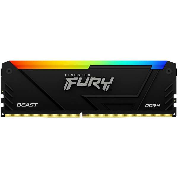 KINGSTON DIMM DDR4 16GB 3200MT/s KF432C16BB12A/16 FURY Beast RGB Black XMP