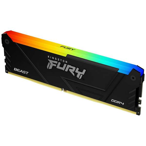 KINGSTON DIMM DDR4 16GB 3200MT/s KF432C16BB12A/16 FURY Beast RGB Black XMP