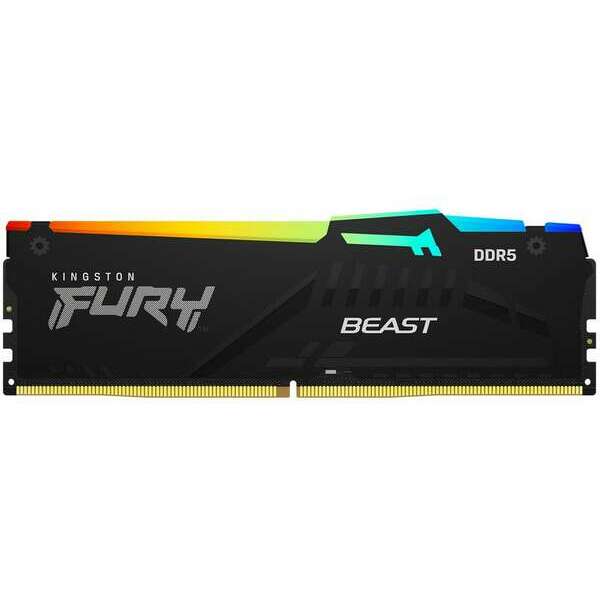 KINGSTON DIMM DDR5 16GB 5600MT/s KF556C36BBEA-16 Fury Beast RGB EXPO