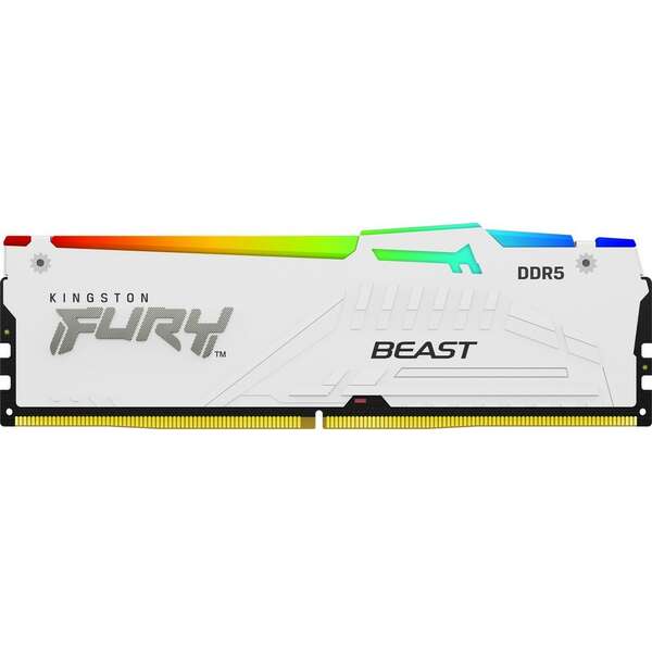 KINGSTON DIMM DDR5 16GB 6000MT/s KF560C40BWA-16 Fury Beast White RGB XMP