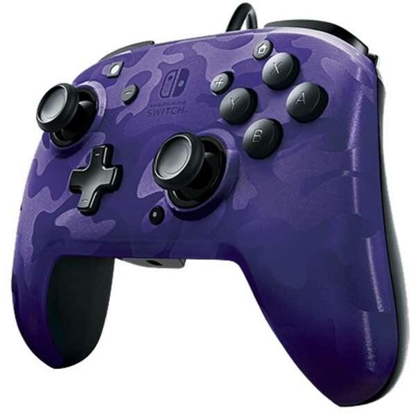 PDP Nintendo Switch Faceoff Deluxe Controller + Audio Camo Purple