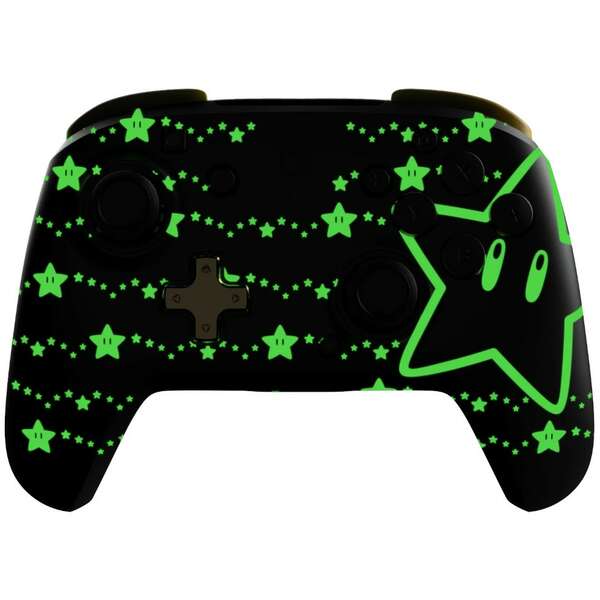 PDP Nintendo Switch Wireless Controller Rematch - Super Star Glow In The Dark