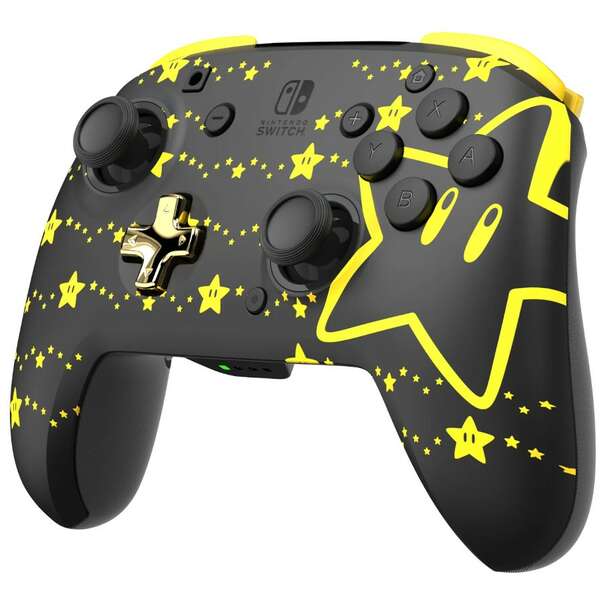 PDP Nintendo Switch Wireless Controller Rematch - Super Star Glow In The Dark