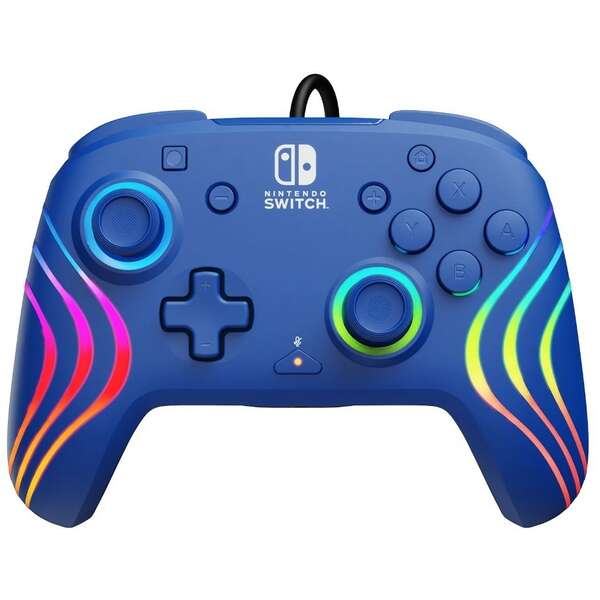 PDP Nintendo Switch Afterglow Wave Wired Controller Blue