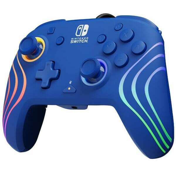 PDP Nintendo Switch Afterglow Wave Wired Controller Blue