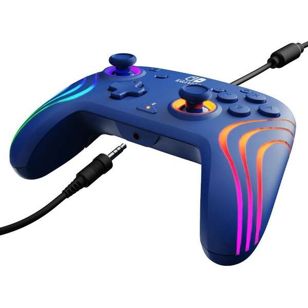 PDP Nintendo Switch Afterglow Wave Wired Controller Blue