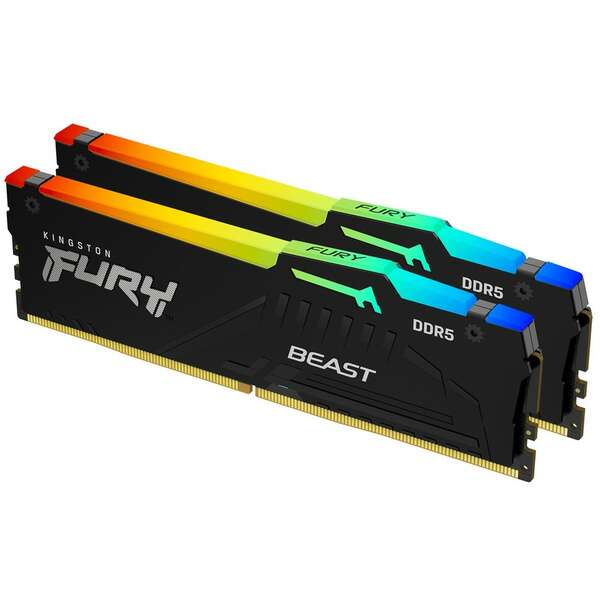 KINGSTON DIMM DDR5 16GB (2x8GB kit) 6000MT/s KF560C36BBEAK2-16 FURY Beast RGB EXPO