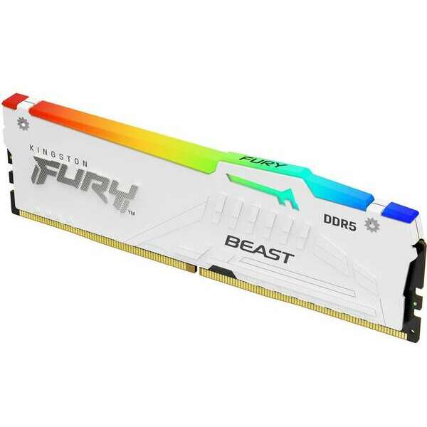 KINGSTON DIMM DDR5 32GB 5200MT/s KF552C36BWEA-32 Fury Beast RGB White Expo