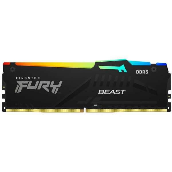 KINGSTON DIMM DDR5 32GB 5600MT/s KF556C40BWA-32 FURY Beast RGB Black