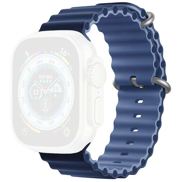 MOYE Zamenska narukvica za Moye Kronos 4 Smart Watch 44/45/49mm Light Blue/Deep Navy