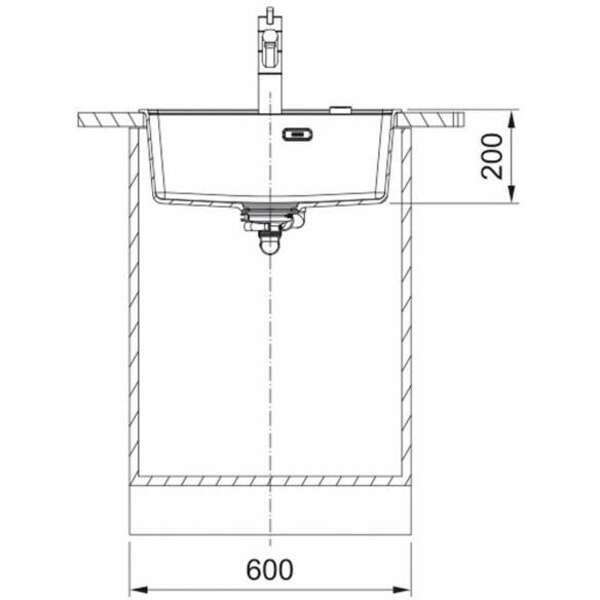 FRANKE D MRG 610-52 TL A 114.0658.293 crna