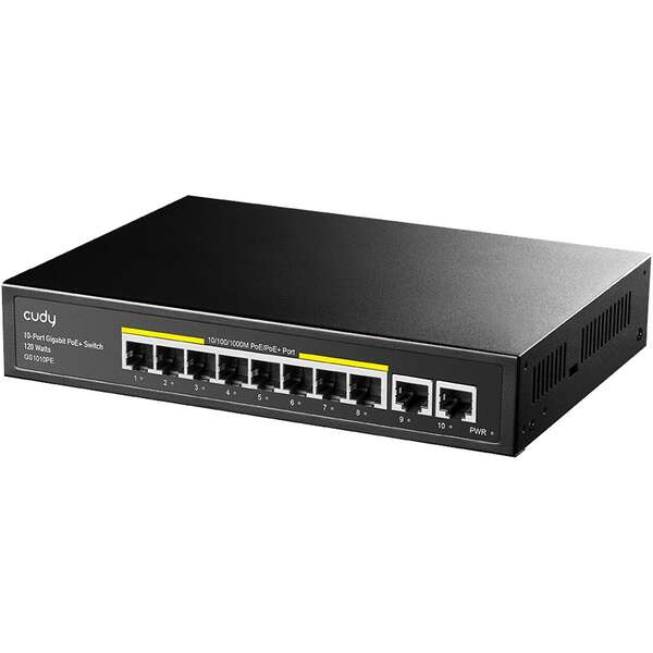 CUDY GS1010PE 10-Port Gigabit PoE