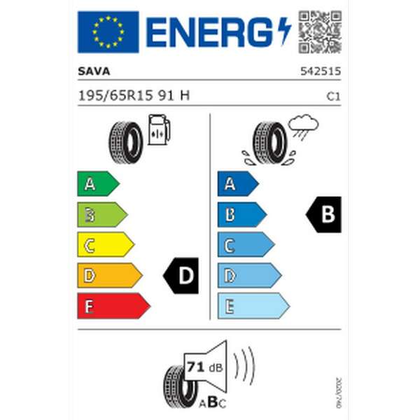 SAVA 195/65R15 91H INTENSA HP 2 let