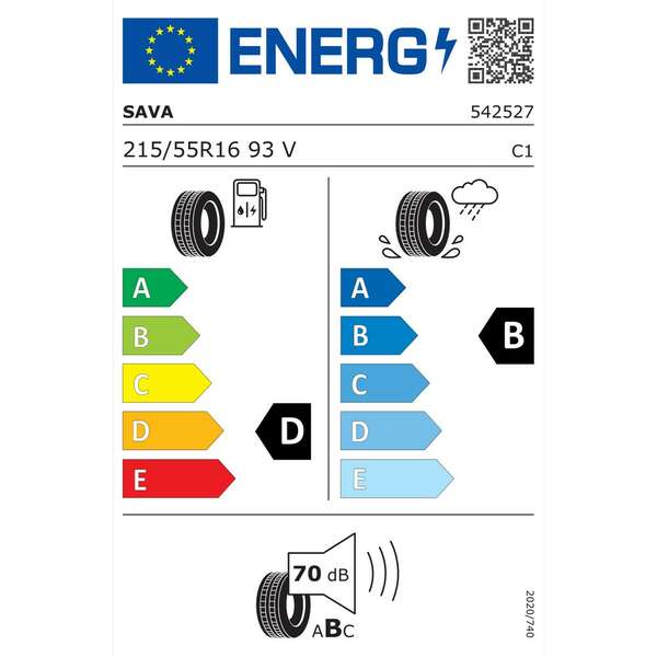 SAVA 215/55R16 93V INTENSA HP 2 let