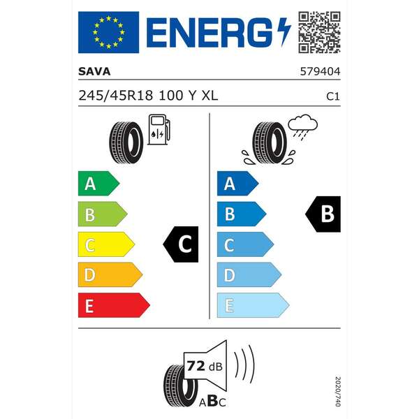 SAVA 245/45R18 100Y INTENSA UHP 2 let