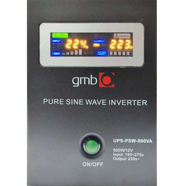 GEMBIRD UPS-PSW-800VA + NPP NPG12V-38Ah GMB LONG