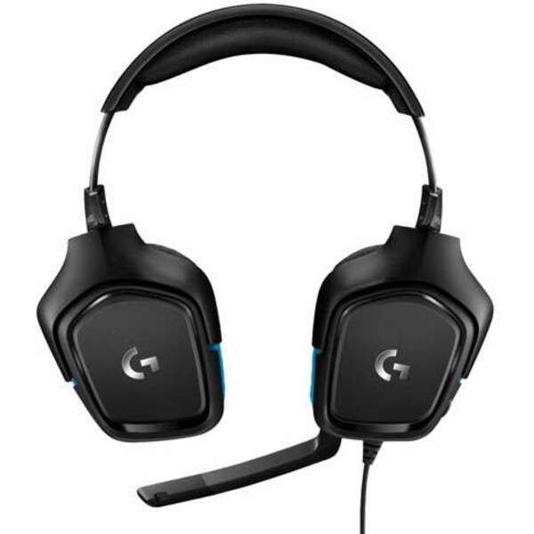 LOGITECH G432 7.1 LEATHERETTE BK/BL 981-000770