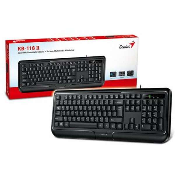 GENIUS KB-118 II,US,USB,BLK