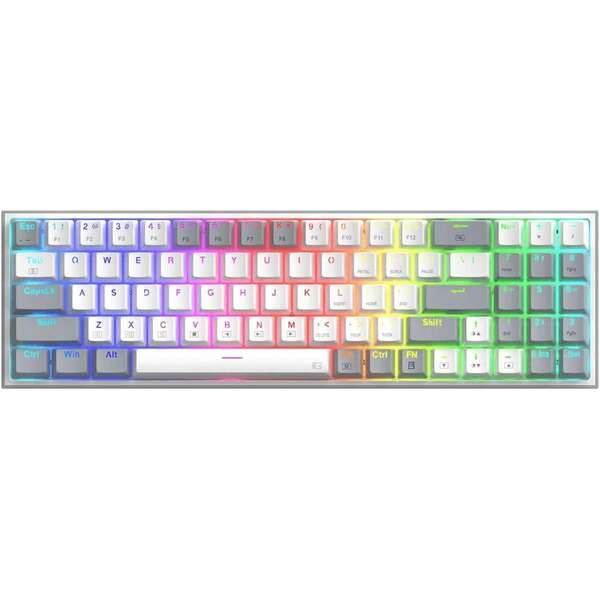 REDRAGON Pollux RGB Gaming Keyboard White, Red Switch