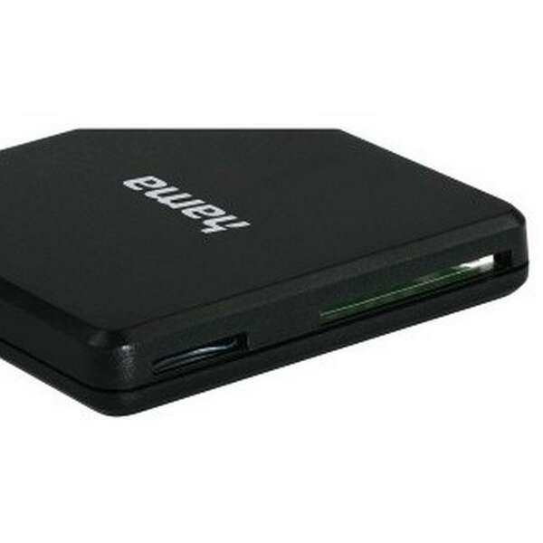 HAMA USB 3.0 Multi-Card Reader, SD/MicroSD/CF, Black