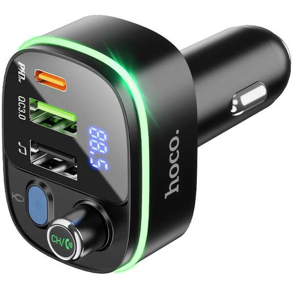 HOCO E62 Fast FM Transmitter, Brzi punjac za auto