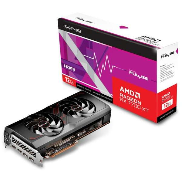 SAPPHIRE AMD Radeon RX 7700 XT 12GB 192bit PULSE RX 7700 XT GAMING 12GB (11335-04-20G)