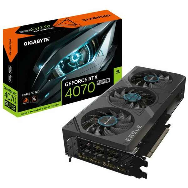 GIGABYTE nVidia GeForce RTX 4070 SUPER 12GB 192bit GV-N407SEAGLE OC-12GD