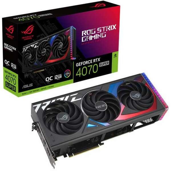 ASUS nVidia GeForce RTX 4070 SUPER 12GB 192bit ROG-STRIX-RTX4070S-O12G-GAMING