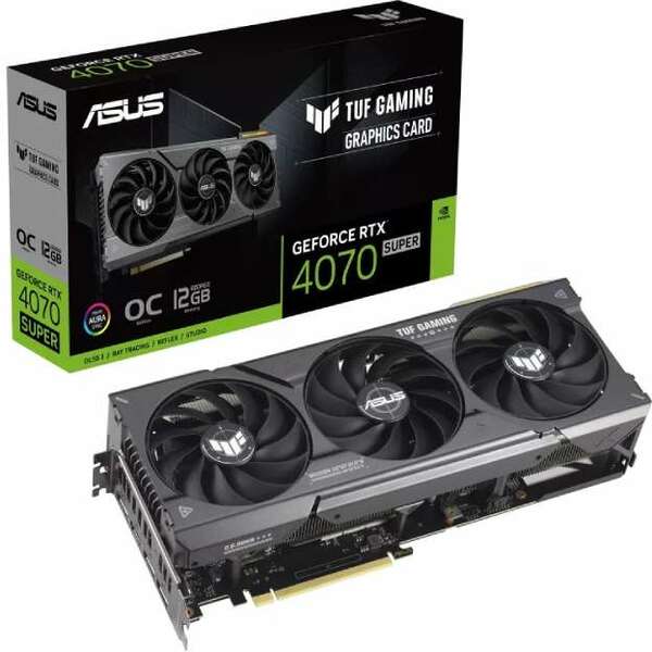 ASUS nVidia GeForce RTX 4070 SUPER 12GB 192bit TUF-RTX4070S-O12G-GAMING