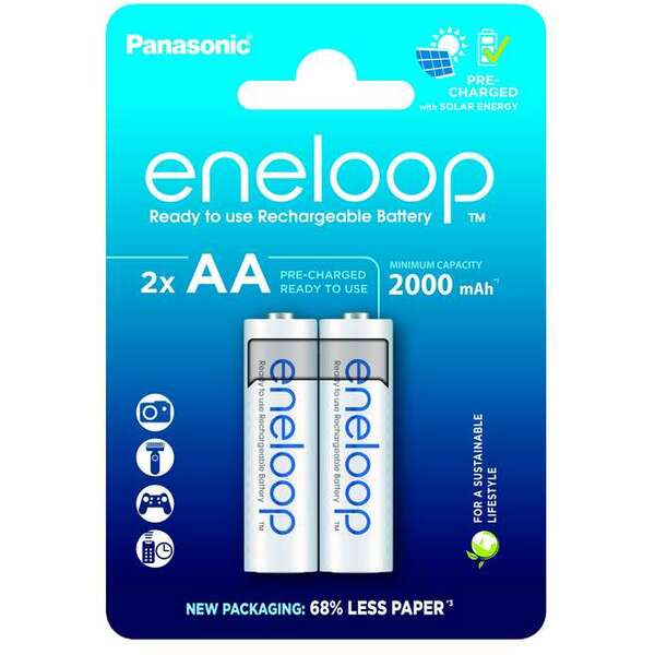 PANASONIC ENELOOP AA/2B  BK-3MCDE/2CP