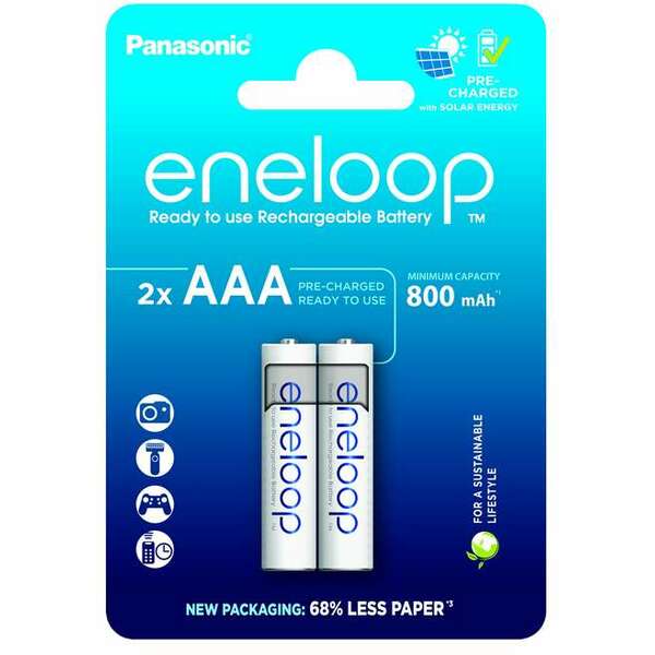 PANASONIC ENELOOP AAA/2B  BK-4MCDE/2CP