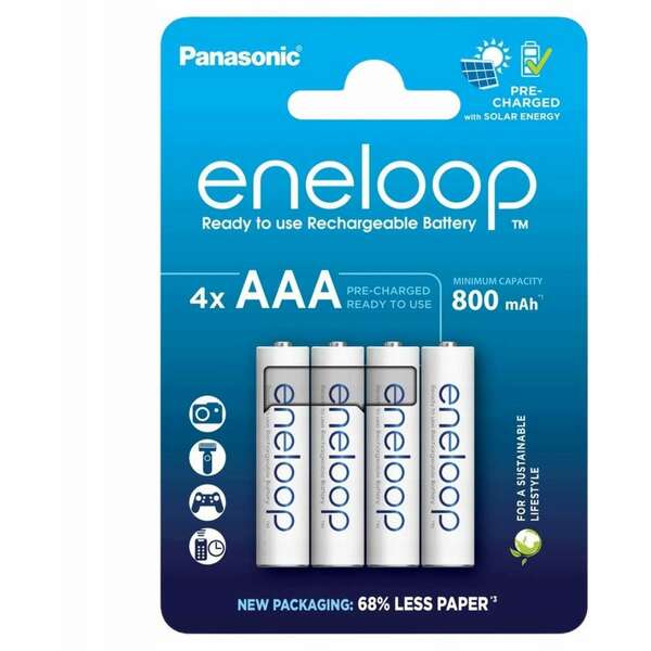 PANASONIC ENELOOP AAA/4B  BK-4MCDE/4CP