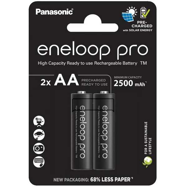 PANASONIC ENELOOP pro AA/2B  BK-3HCDE/2CP