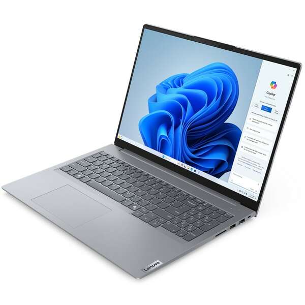 LENOVO ThinkBook 16 G7 ARP, 16inch WUXGA/RYZEN 5-7535HS, 16GB, 512GB SSD, FPR, backlit SRB, DOS, siva (21MW0018YA)