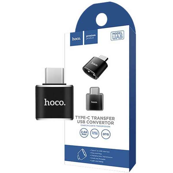 HOCO Adapter USB type C na USB-A