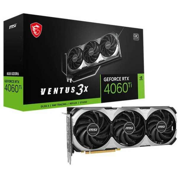 MSI nVidia GeForce RTX 4060 Ti 8GB 128bit VENTUS 3X E 8G OC