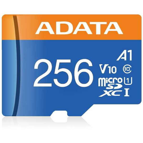 ADATA MICRO SD.256GB+SD adapter AUSDX256GUICL10A1-RA1