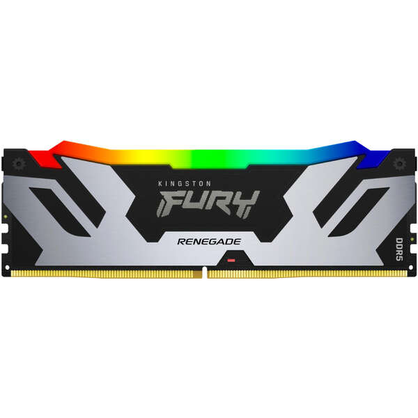 KINGSTON DIMM DDR5 16GB 7600MT/s KF576C38RSA-16 FURY Renegade Silver RGB XMP