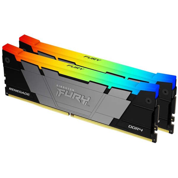 KINGSTON DIMM DDR4 16GB (2x8GB kit) 4600MT/s KF446C19RB2AK2/16 Fury Renegade RGB Black XMP