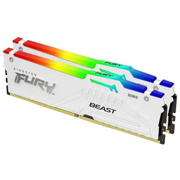 KINGSTON DIMM DDR5 32GB (2x16GB kit) 6800MT/s KF568C34BWEAK2-32 FURY Beast White RGB EXPO