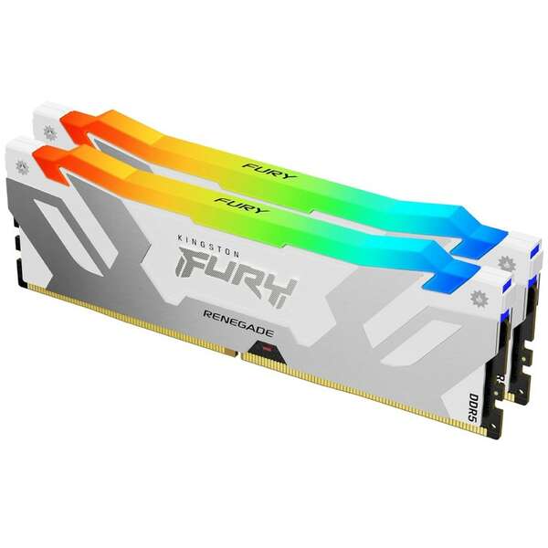 KINGSTON DIMM DDR5 32GB (2x16GB kit) 8000MT/s KF580C38RWAK2-32 FURY Renegade Silver/White RGB XMP