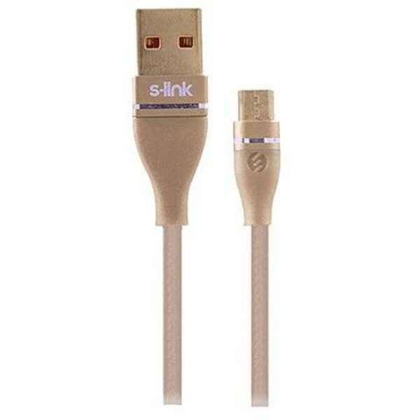 S-LINK SW-C540 1M 3A Micro Usb Gold